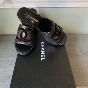 CHANEL Open Toe heels